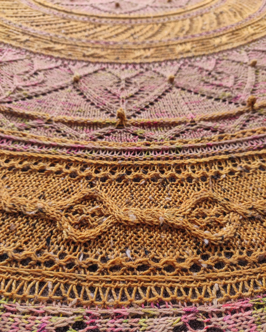 Patrón de tejido mas video "Chal Arbotante"