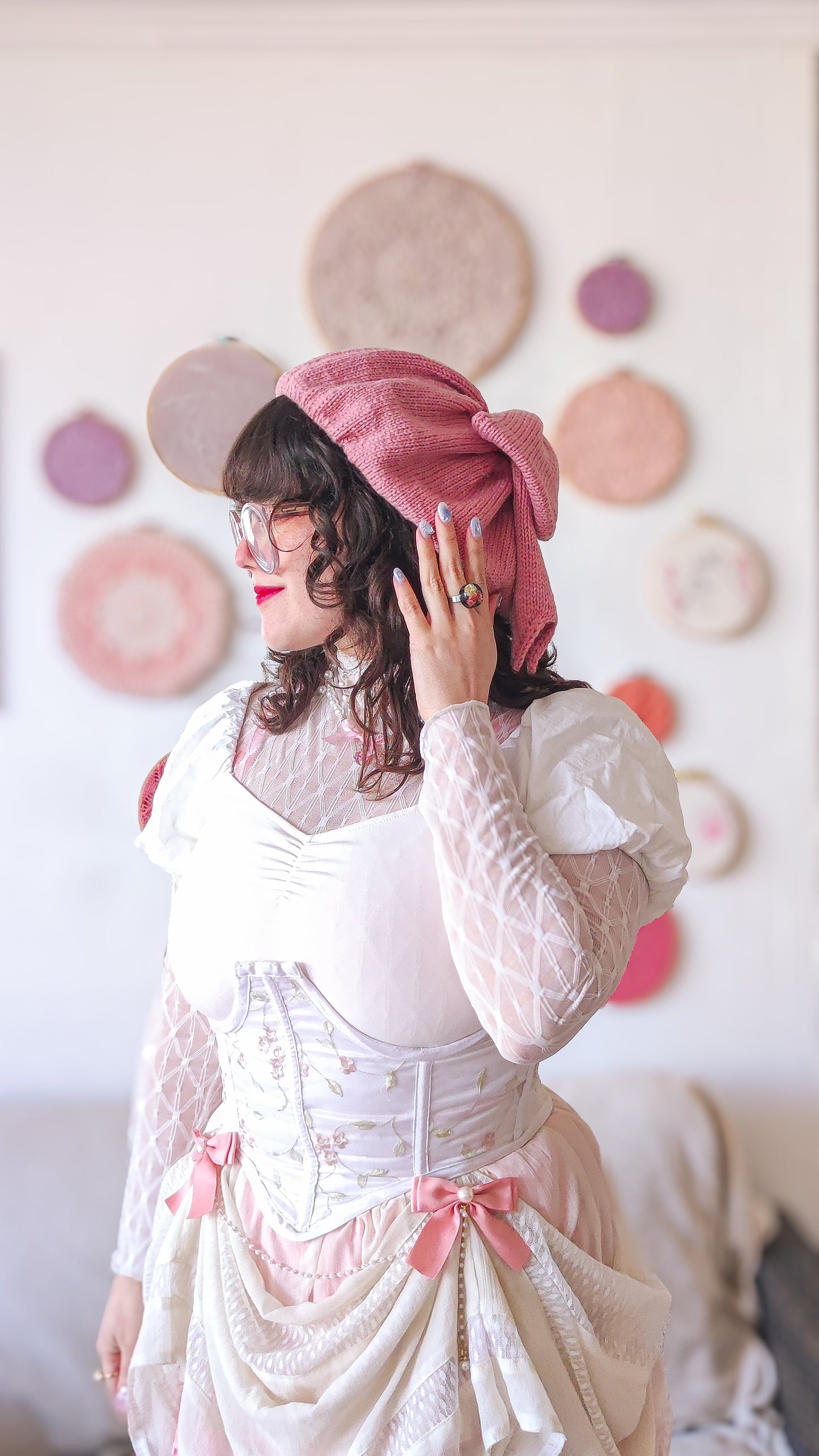 Patrón de tejido mas video "Boina Shoujo"