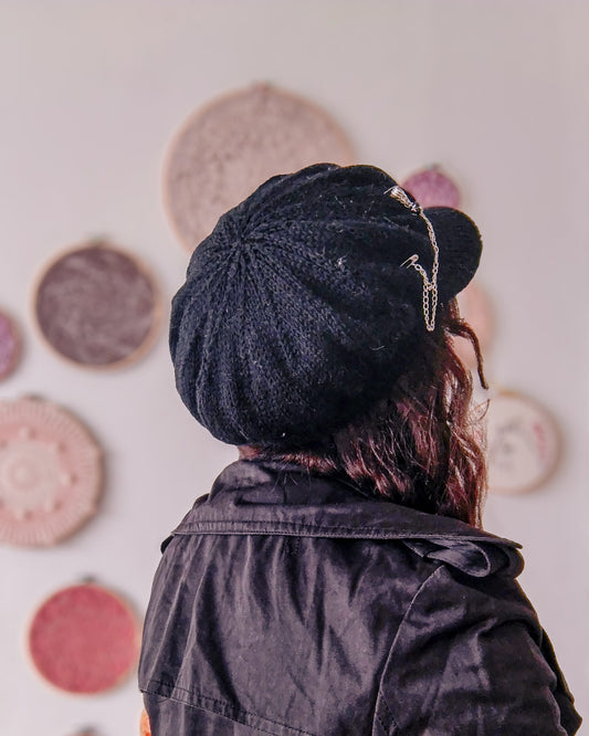 Patrón de tejido mas video "Boina Nana"