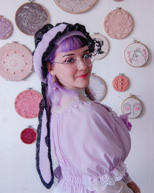 PREVENTA Patrón de tejido mas video "Boina Usagi"