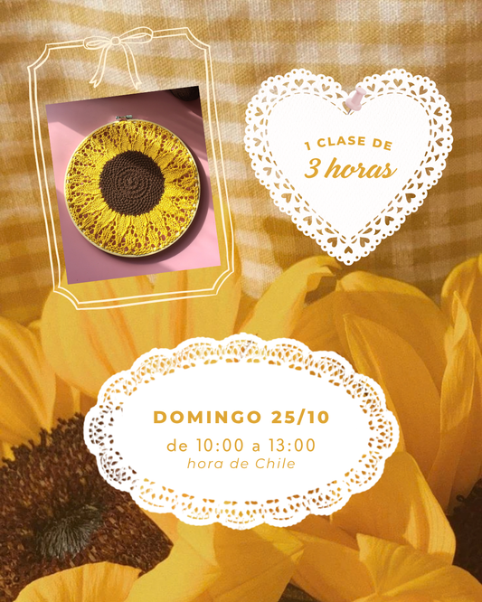 Taller Online Tejamos un Girasol - Avanzado