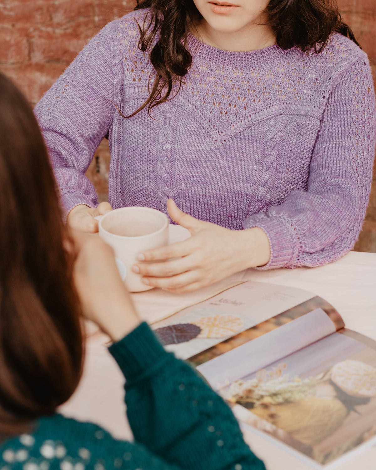 Patrón de tejido "Sweetheart Sweater"