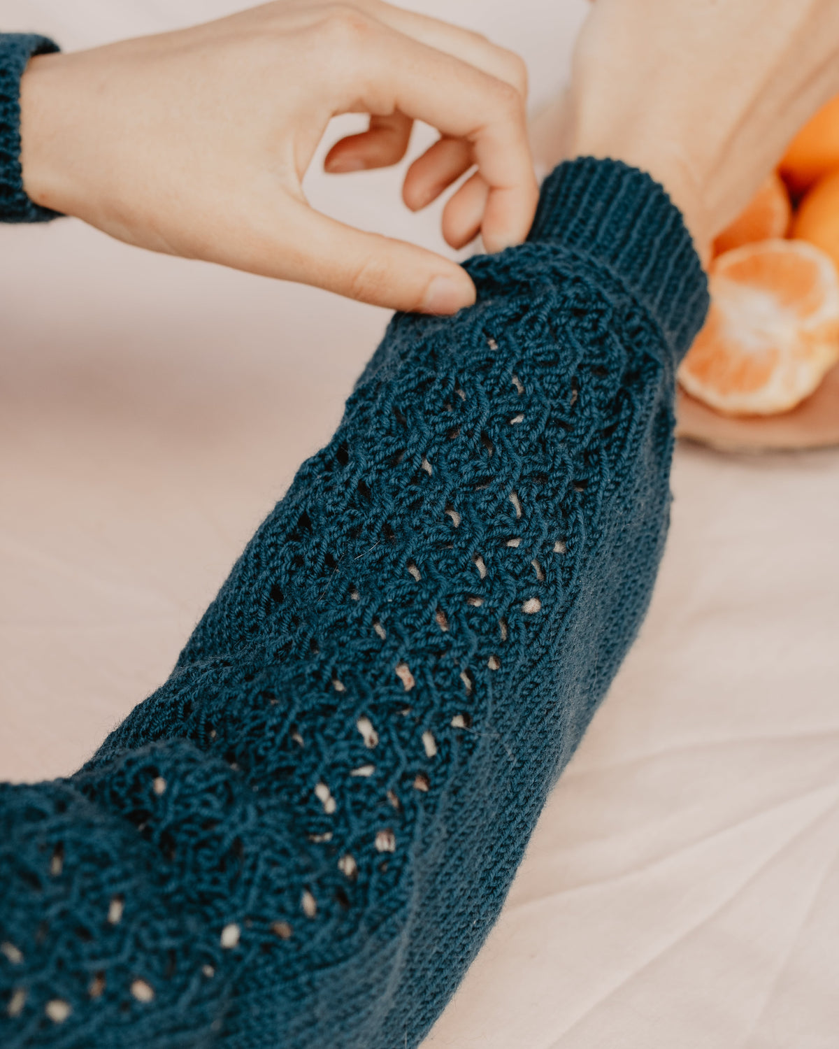 Patrón de tejido "Sweetheart Sweater"