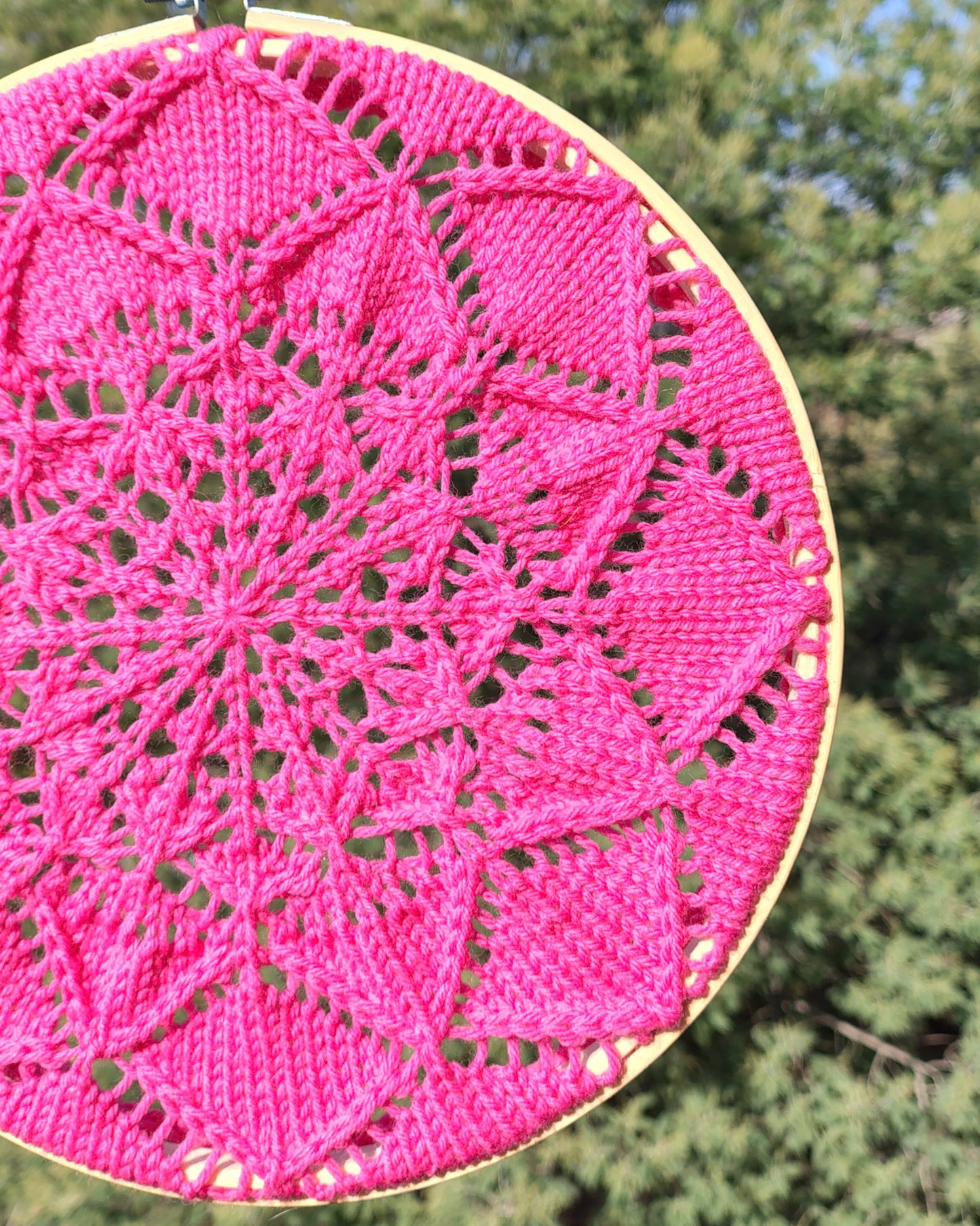 Patrón de tejido "Mandala Solar"
