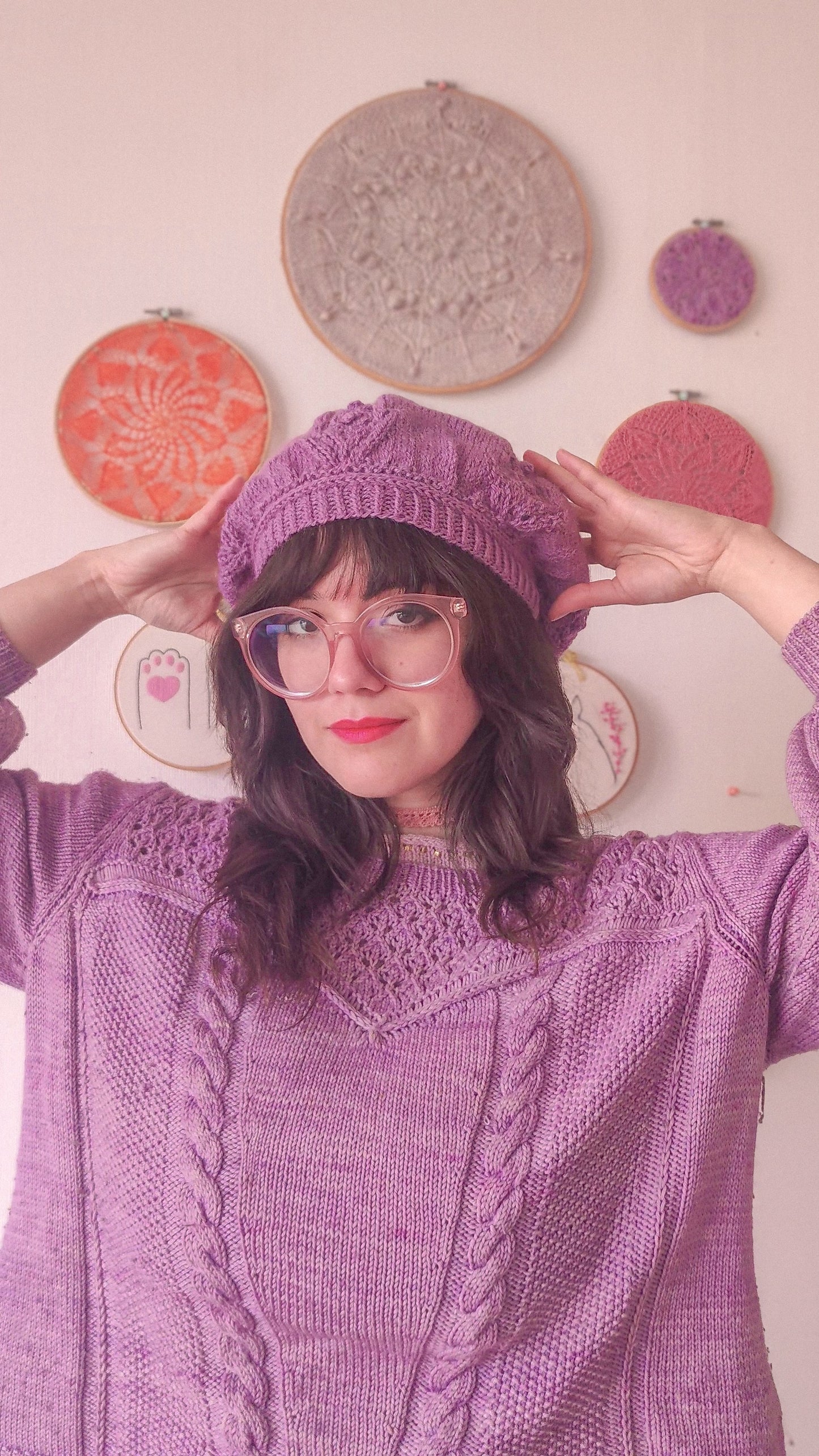 Patrón de tejido mas video "Cristal de Nieve"