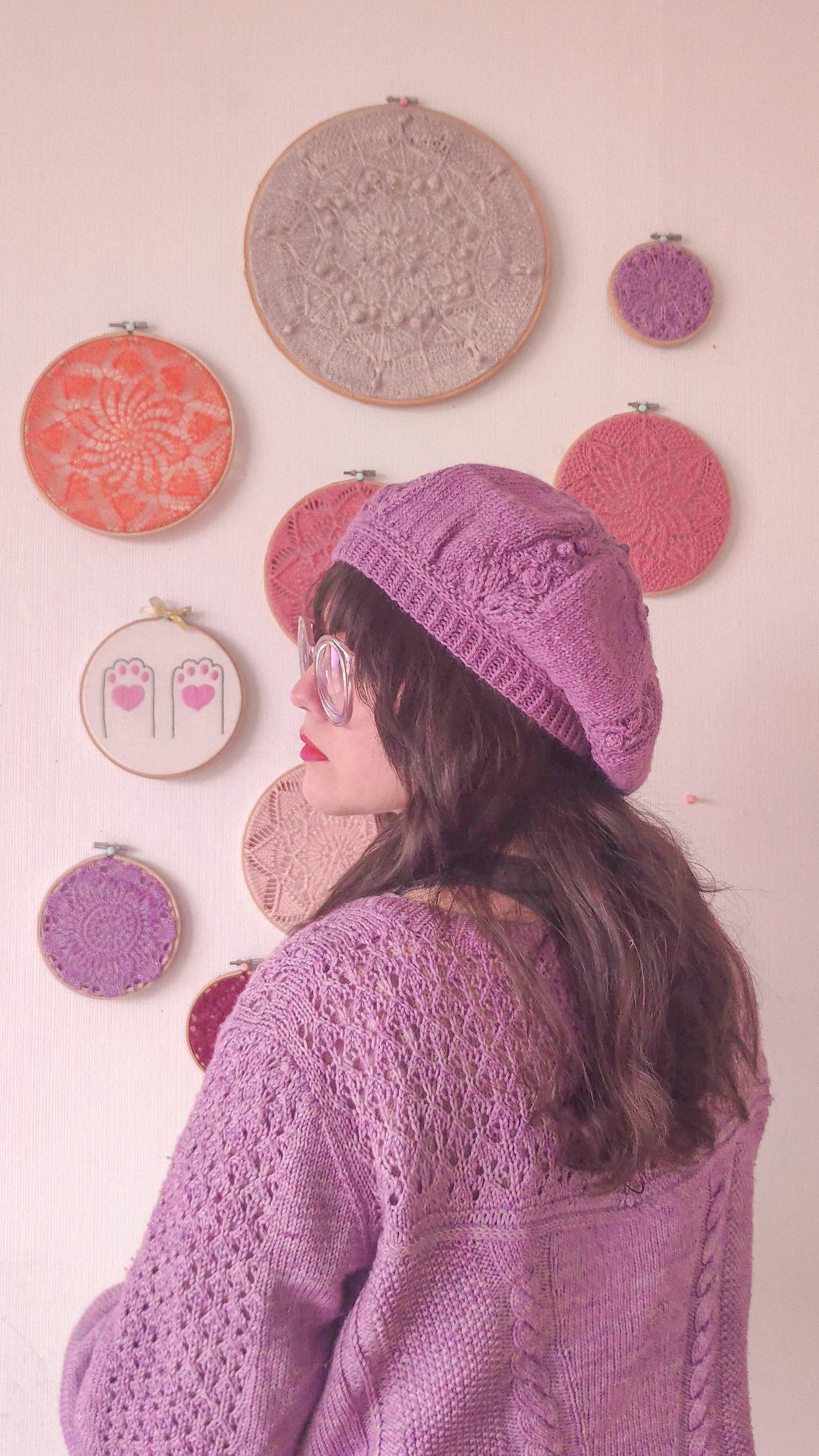 Patrón de tejido mas video "Cristal de Nieve"