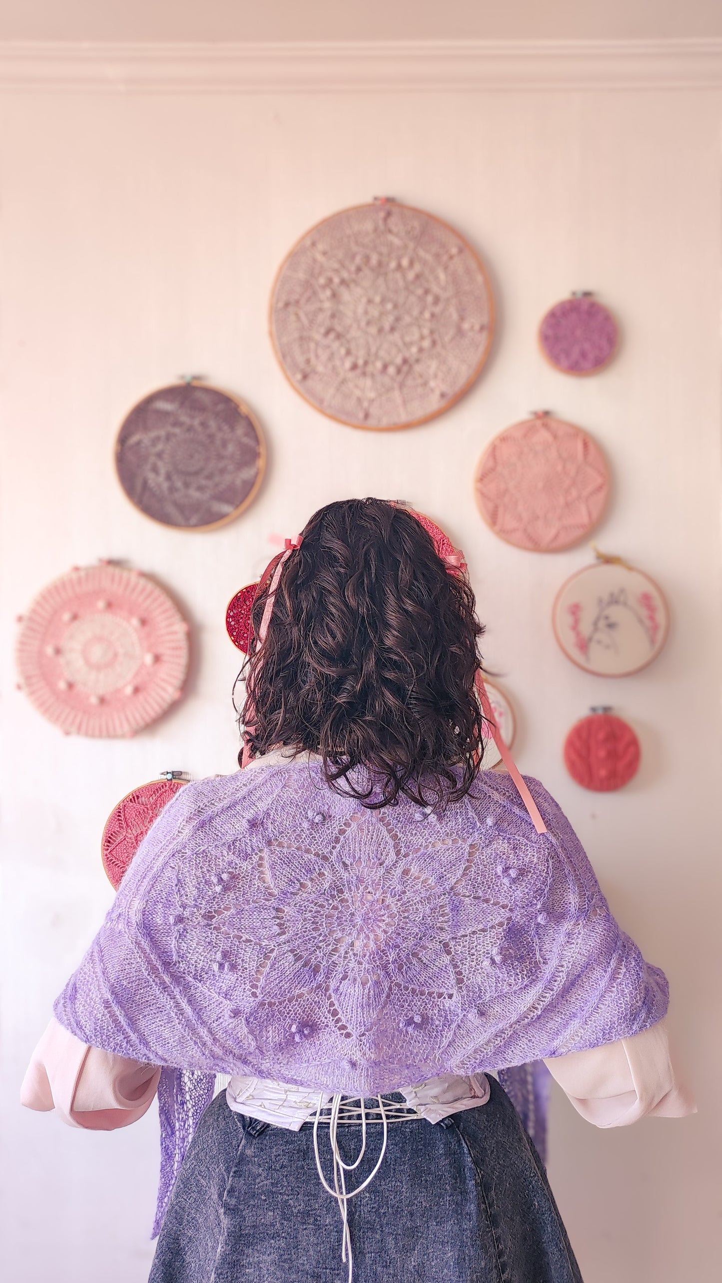 Patrón mas video "Driada Scarf"