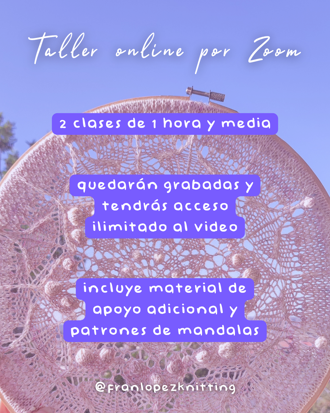 Taller Online Tejamos Mandalas - Avanzado