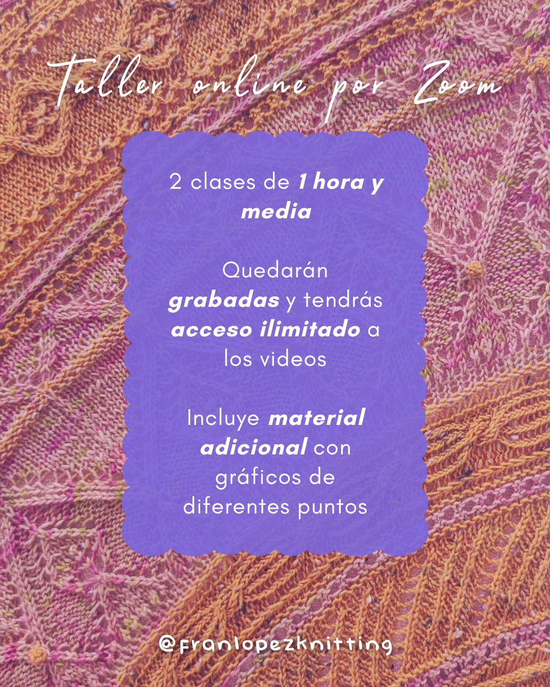 Taller Online Tejamos Texturas - Intermedio