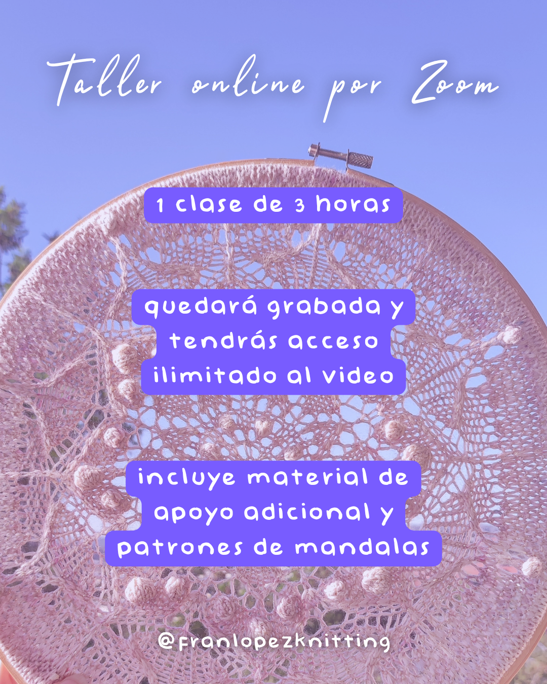 Taller Online Tejamos Mandalas - Avanzado