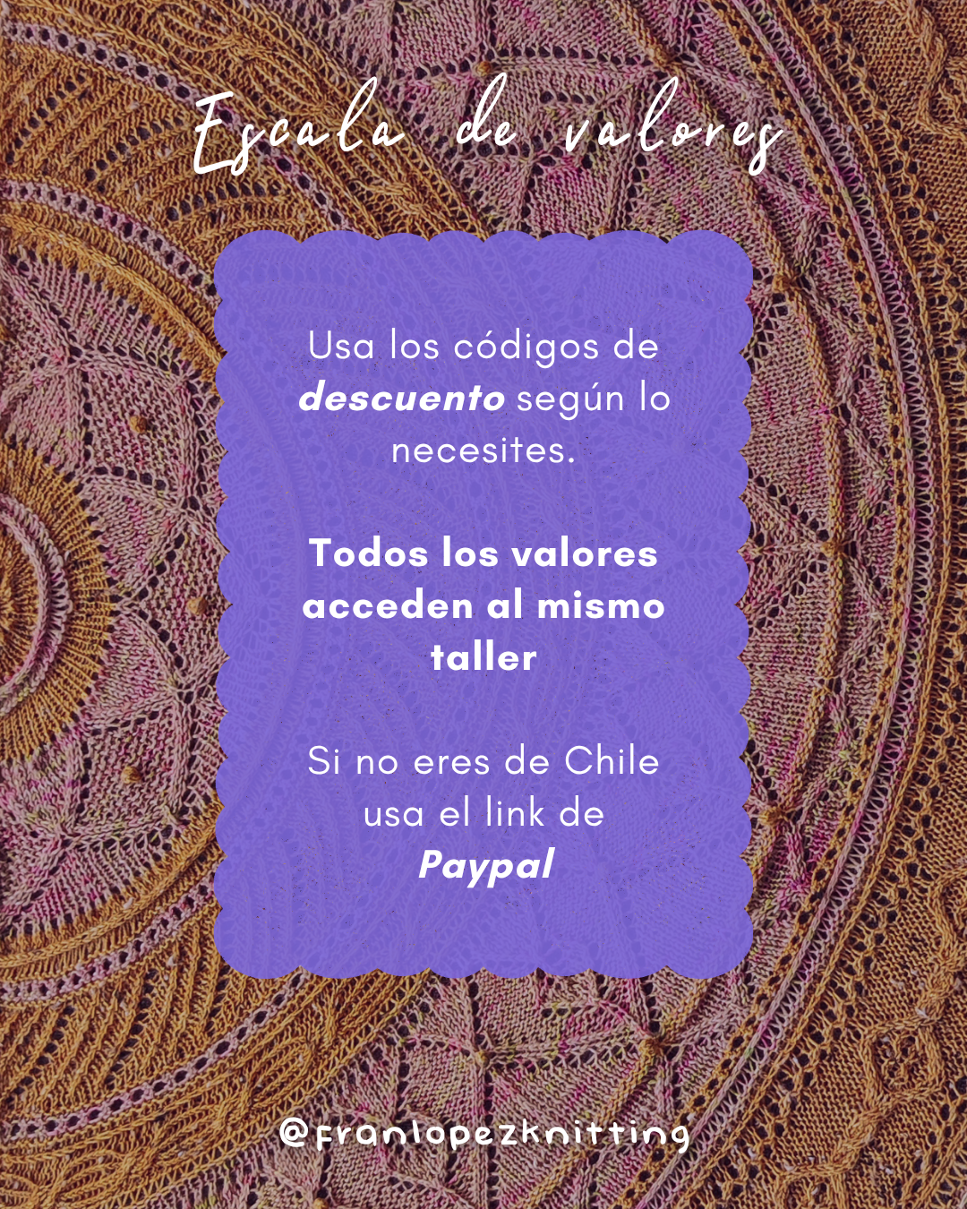 Taller Online Tejamos Texturas - Intermedio