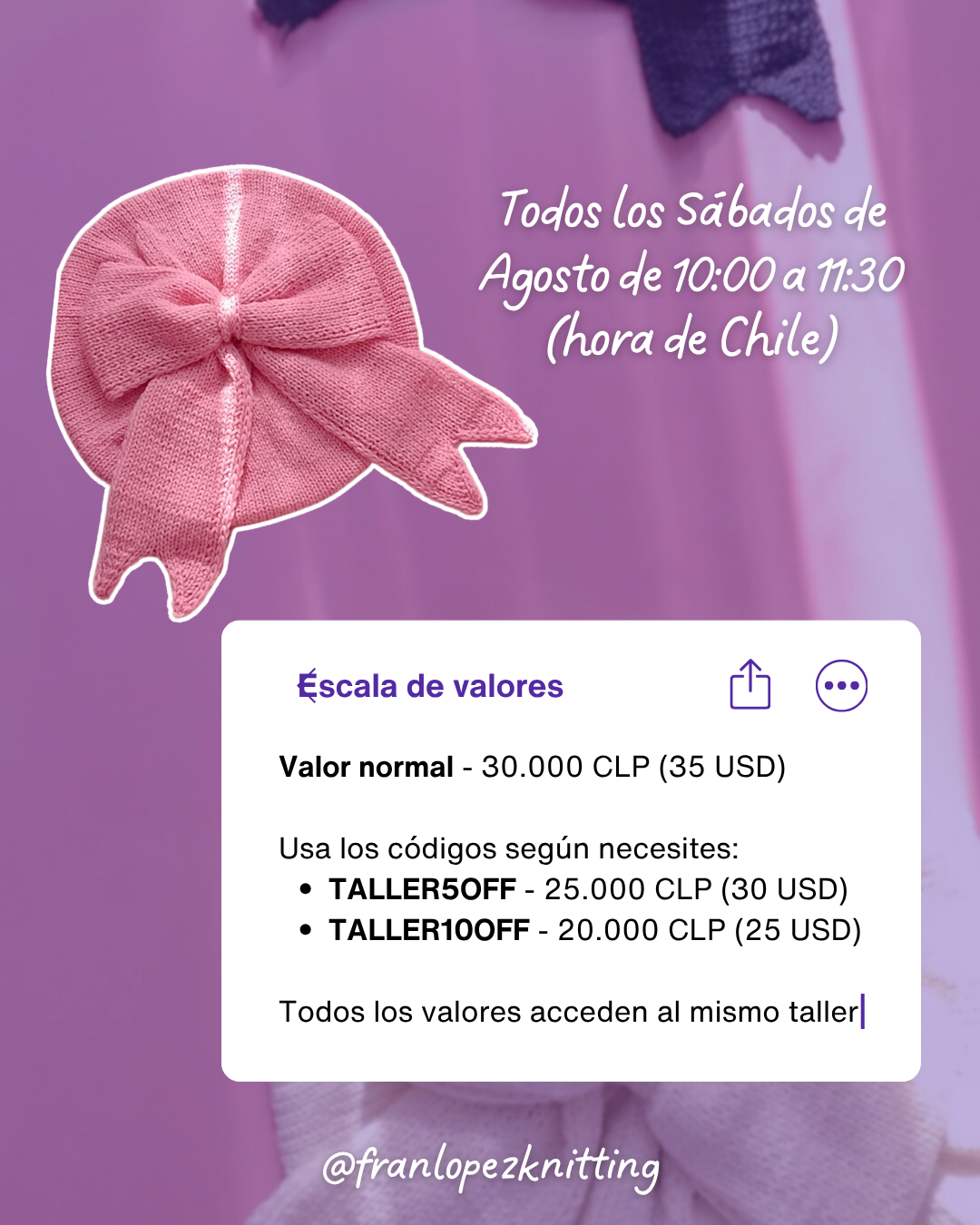 Taller Online Teje Tu Primera Boina - Principiante