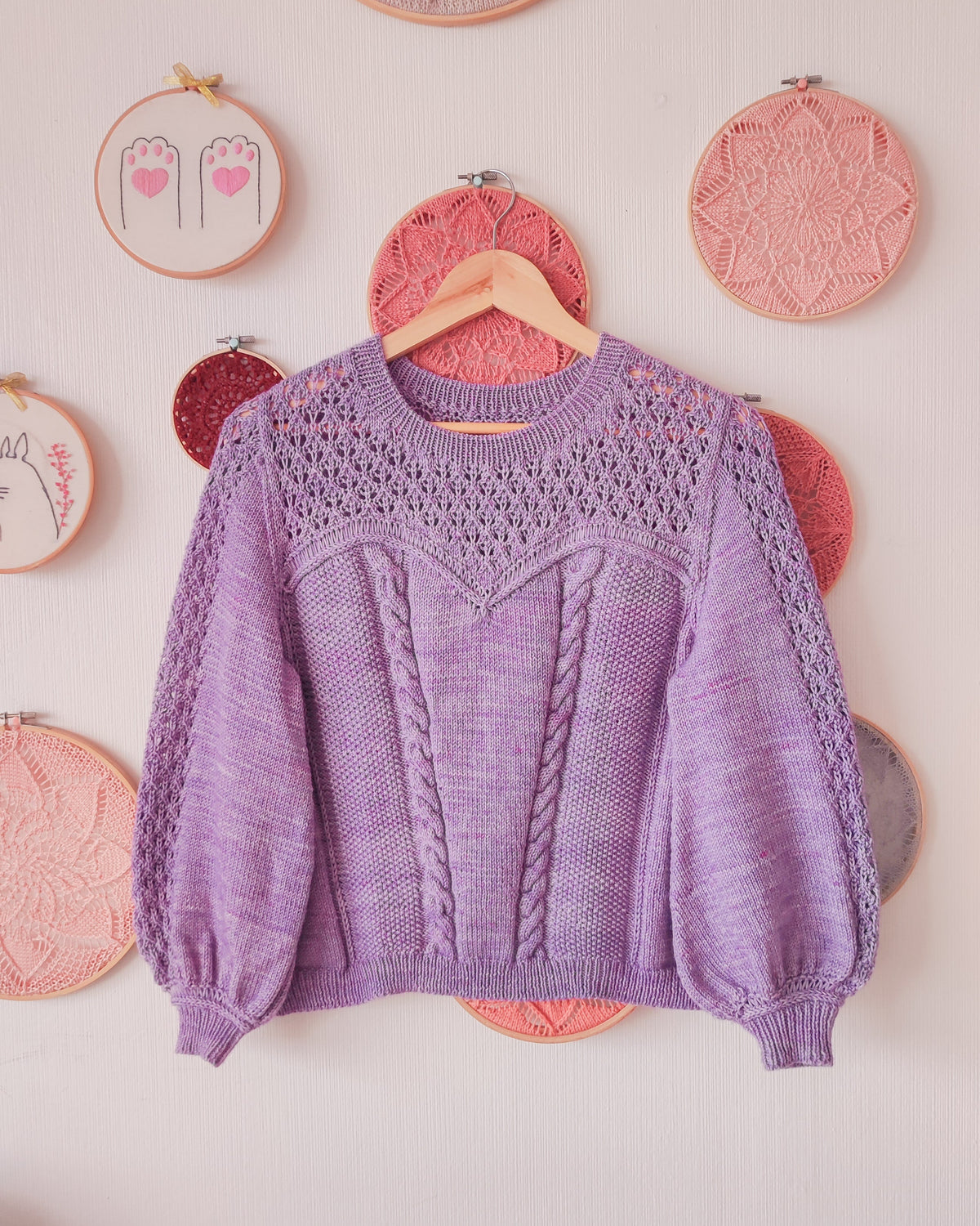 Patrón de tejido "Sweetheart Sweater"