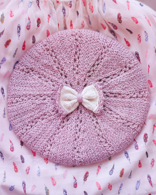 Patrón de tejido mas video "Boina Echinoidea"