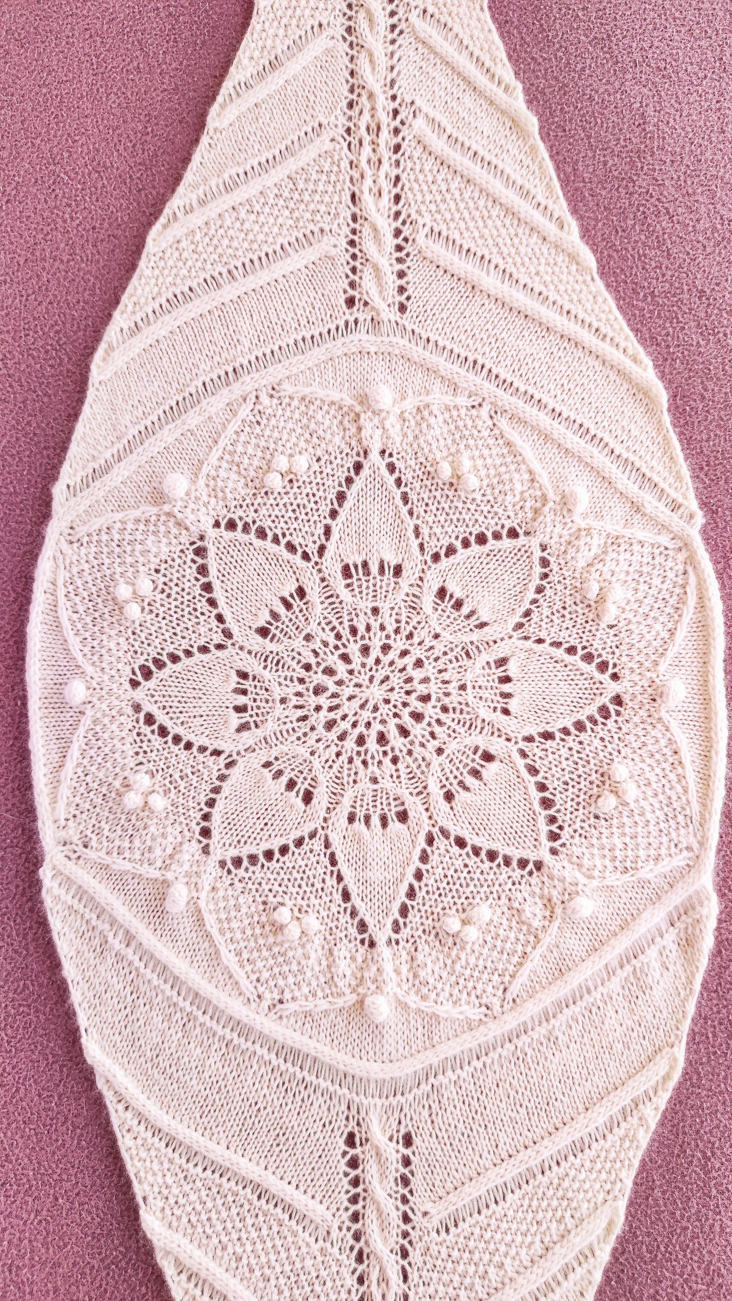 Patrón mas video "Driada Scarf"