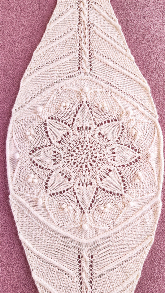 Patrón mas video "Driada Scarf"