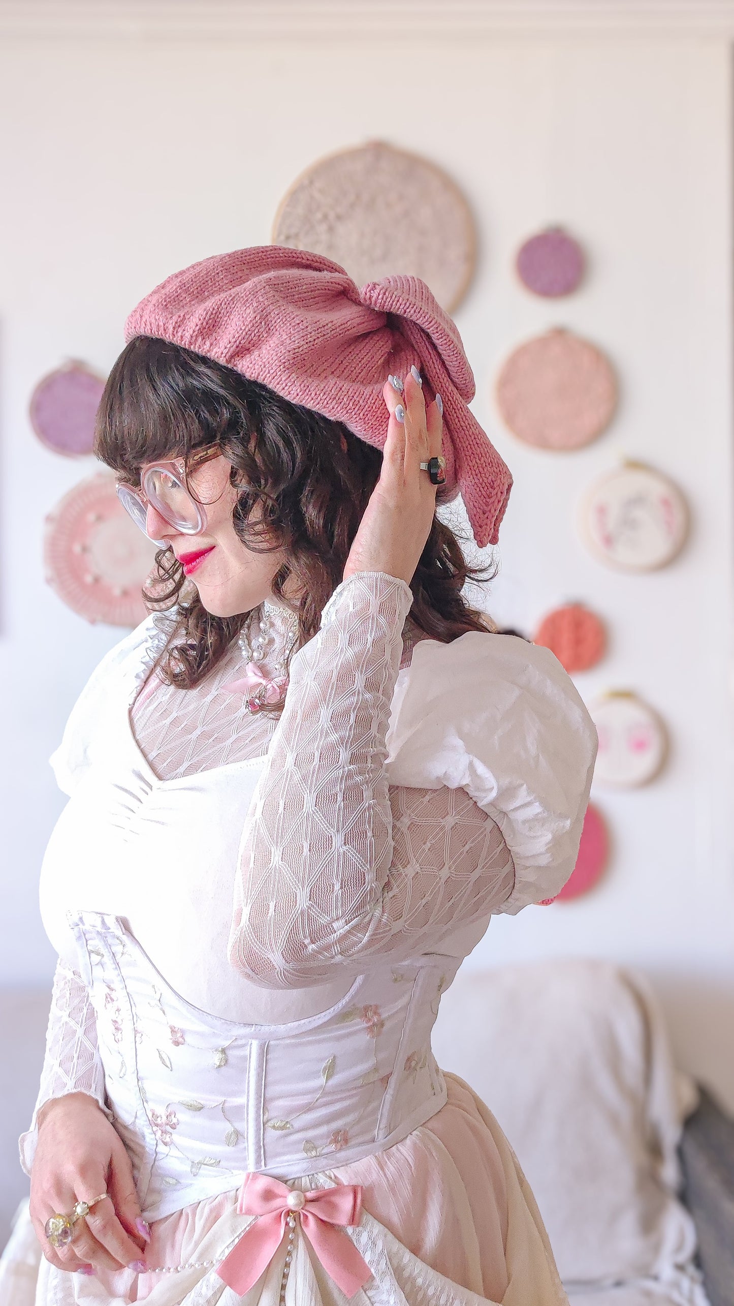 Patrón de tejido mas video "Boina Shoujo"