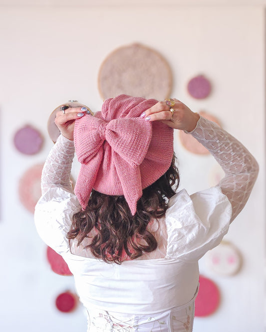 Patrón de tejido mas video "Boina Shoujo"