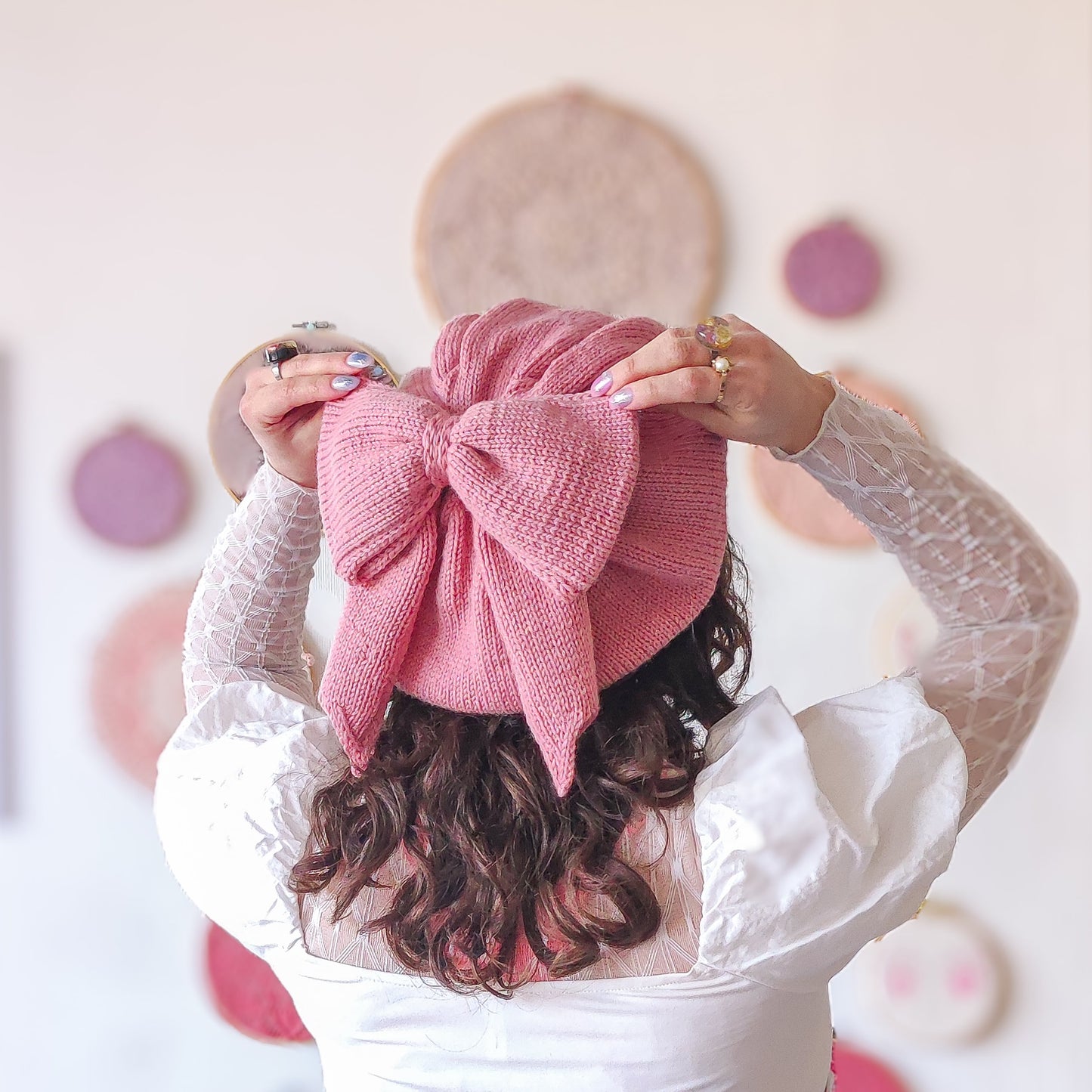 Patrón de tejido mas video "Boina Shoujo"