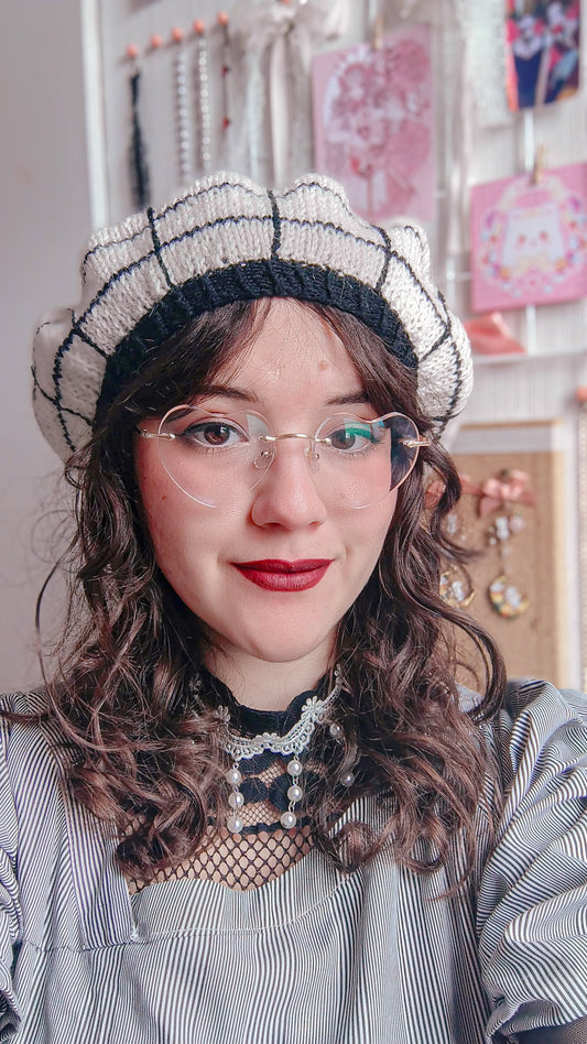 Patrón de tejido mas video "Boina Ryodan"