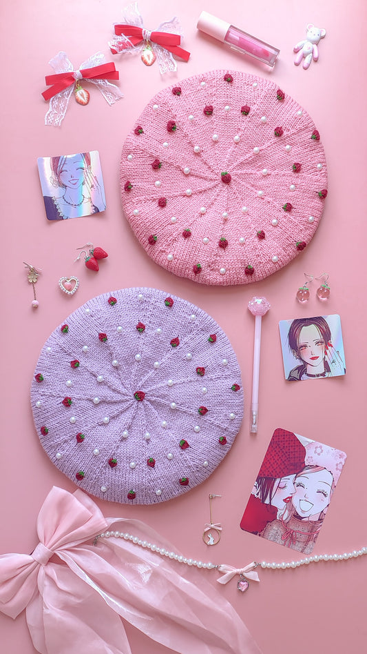 Patrón de tejido mas video "Boina Hachi"