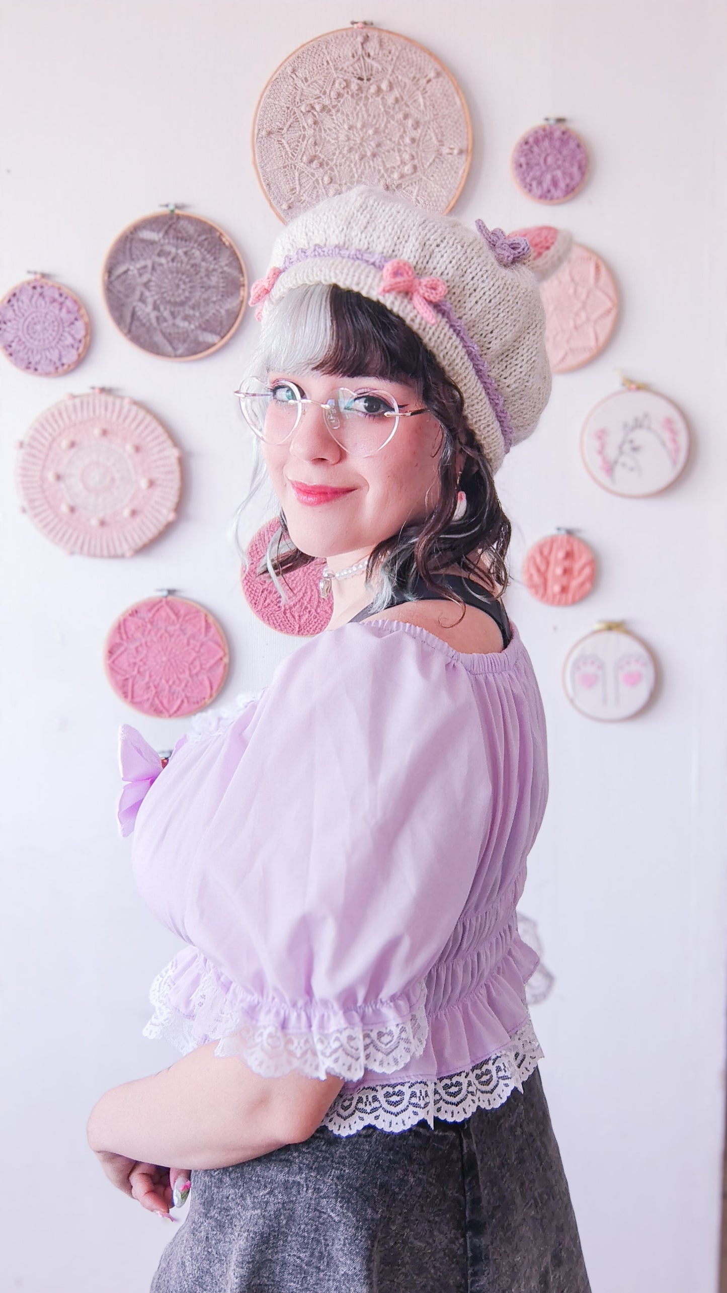 Patrón de tejido mas video "Nekomimi Beret"