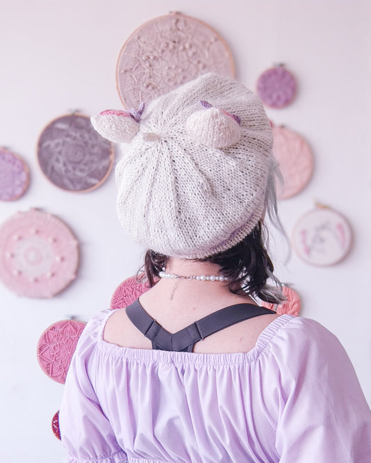 Patrón de tejido mas video "Boina Nekomimi"